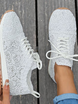 Mesh Lace Up Sneakers
