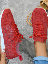 Mesh Lace Up Sneakers