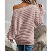 Off Shoulder Batwing Pullover
