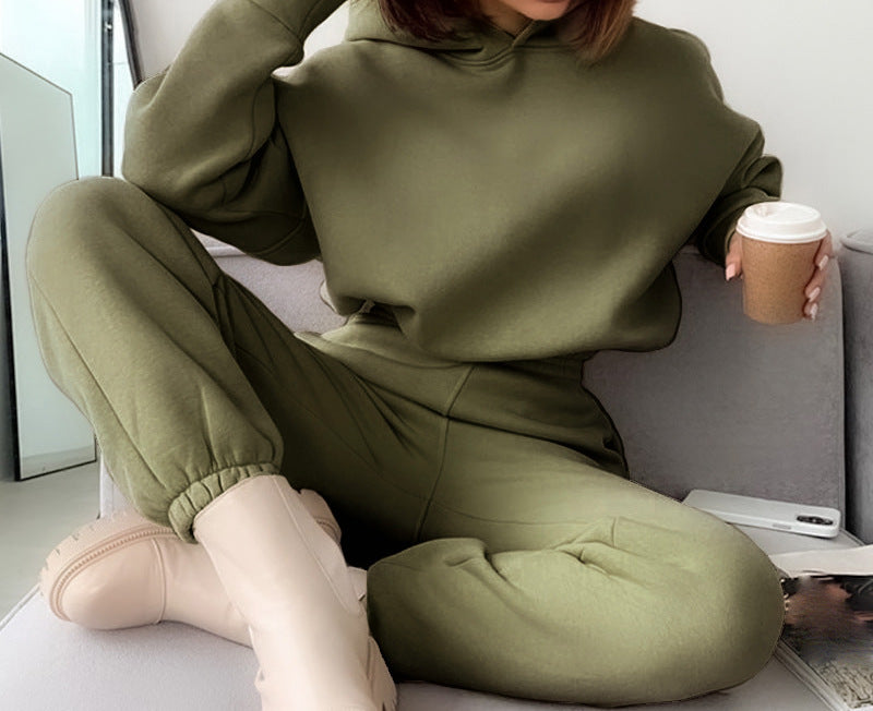 Hooded Crop Sweatsuit