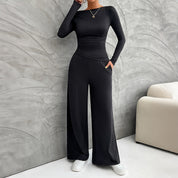 Fitted Long Sleeve Top Set