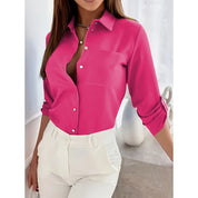 Button Down V Neck