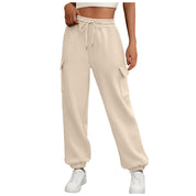 Fleece Lined Baggy Jogger Trousers With Pockets