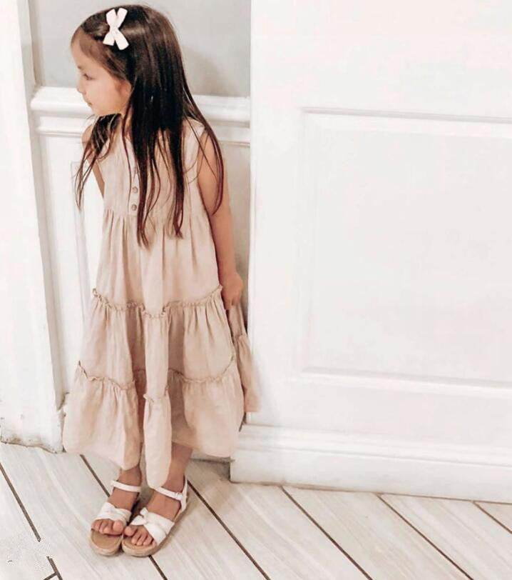 Lace Pleated Sleeveless Princess Dress