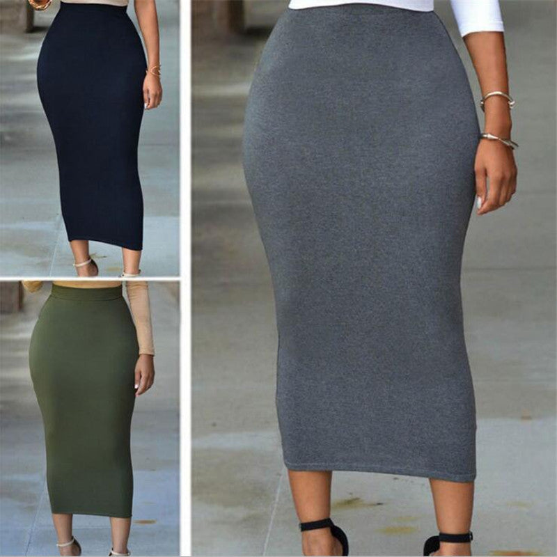 High Waist Maxi Pencil Skirt