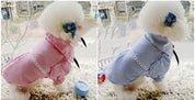 Bubble Sleeve Bow Tie Pet Shirt Pet Clothes Dog Clothes Lovers Pet Shirt Pet Wholesale