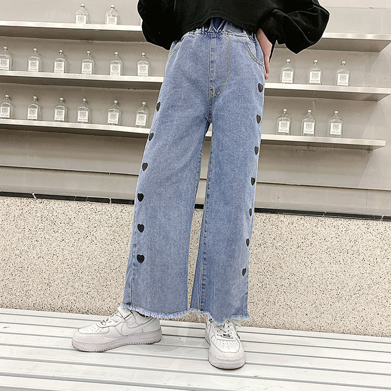 Heart Wide-leg Jeans