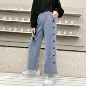 Heart Wide-leg Jeans