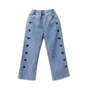 Heart Wide-leg Jeans