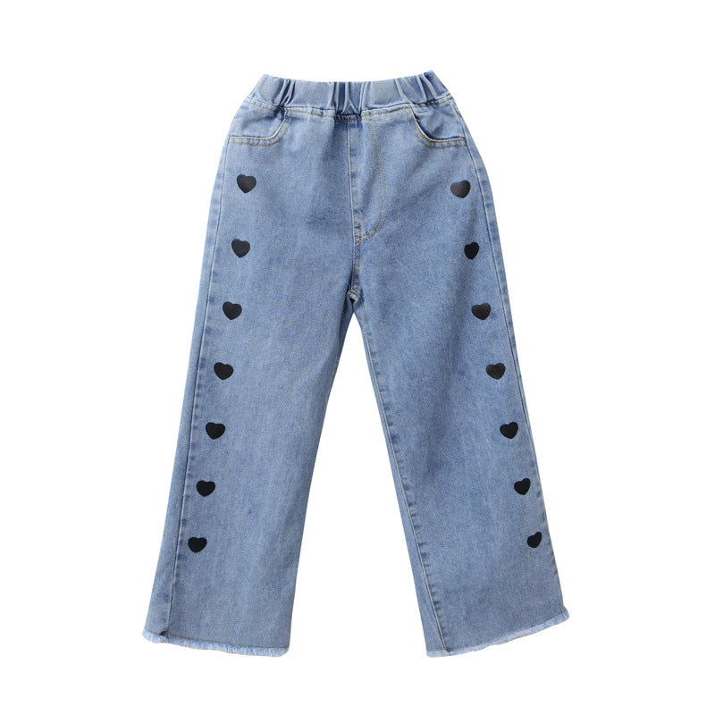 Heart Wide-leg Jeans