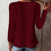 Ruffle Hem Top