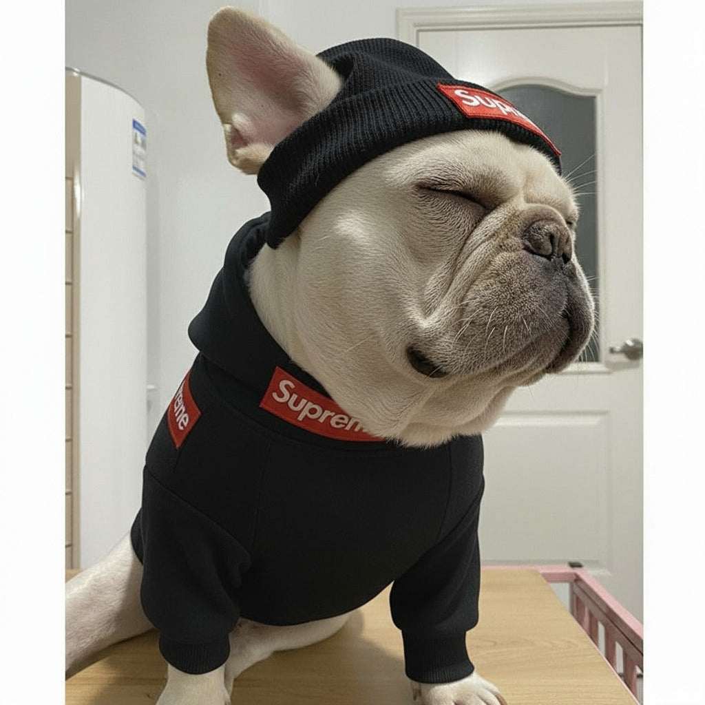 Pet Clothing Clothing Fadou Teddy Schnauzer Undercoat Hat Set