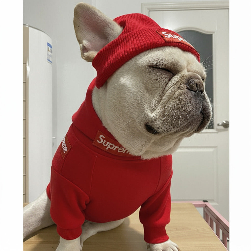 Pet Clothing Clothing Fadou Teddy Schnauzer Undercoat Hat Set