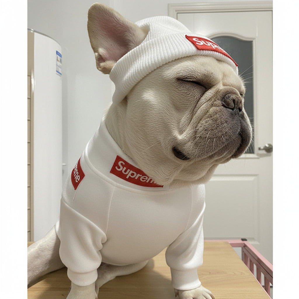 Pet Clothing Clothing Fadou Teddy Schnauzer Undercoat Hat Set