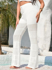 Boho Knit High Waist Swim Suit Cover up