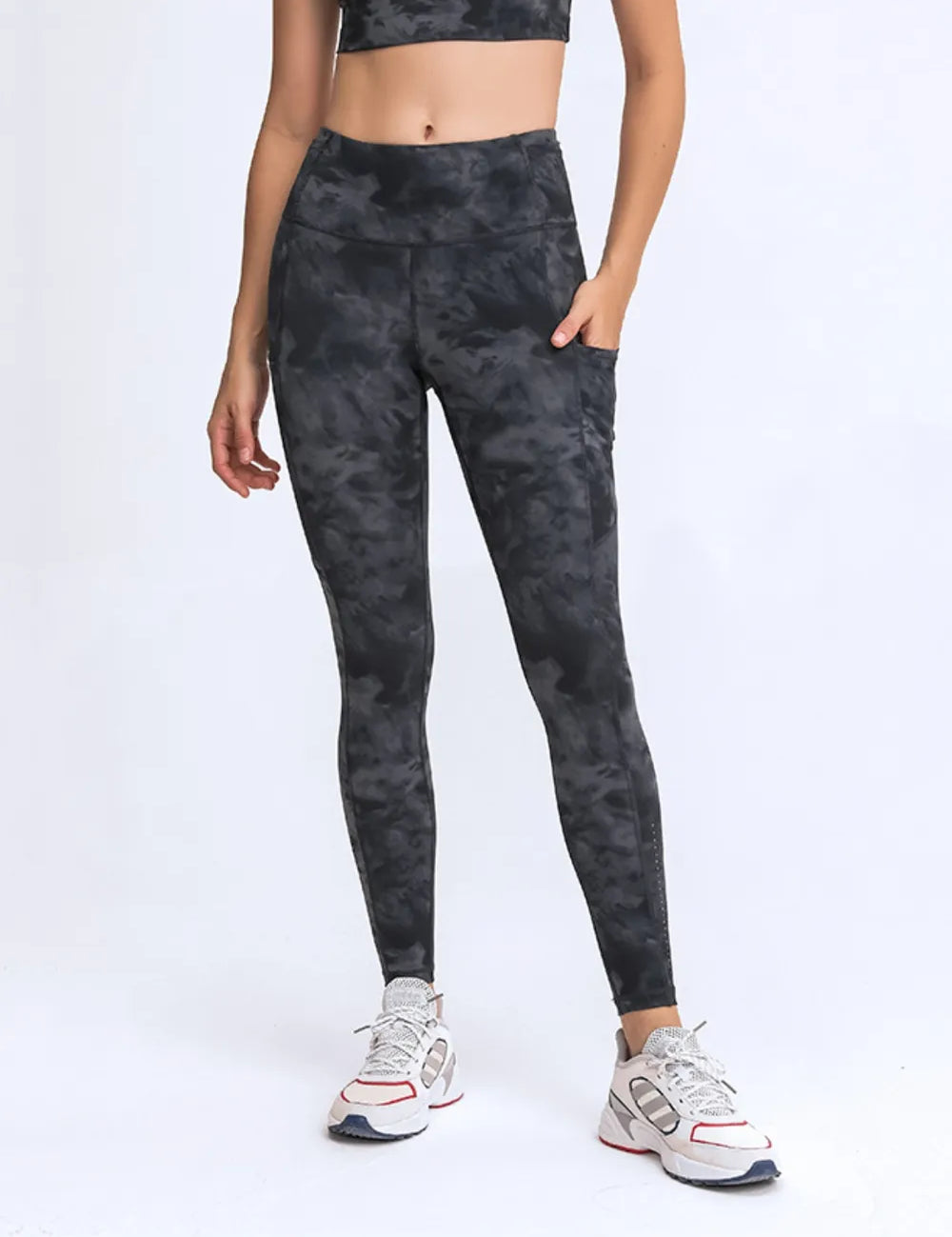 Millennia Wide Waistband Leggings with Pockets