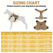 American Local Tactical Pet Boobs Service Dog Harness Vest Adjustable Reflective Dog Harness Metal Buckle Hiking Training