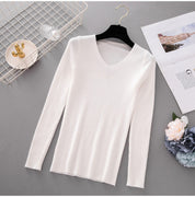 Knit V-neck Sweater