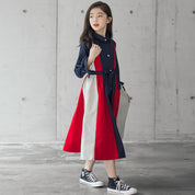 Multi-color Button Up Dress