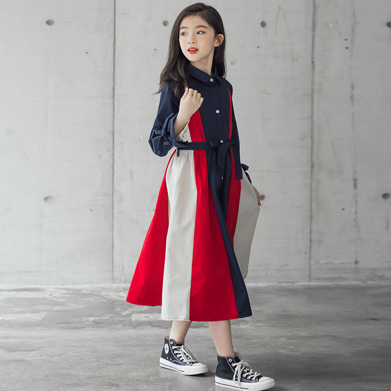 Multi-color Button Up Dress