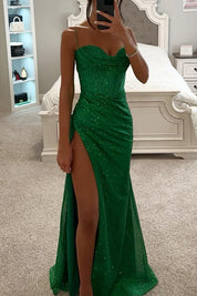 Split Suspender Evening Dress