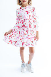 Candy Cane Lane L/S Pocket Twirl Dress