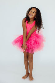 Neon Pink Tank Tutu Leotard