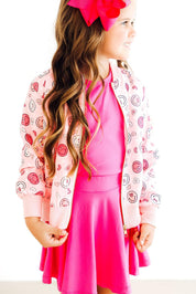 You Make Me Happy Satin Jacket