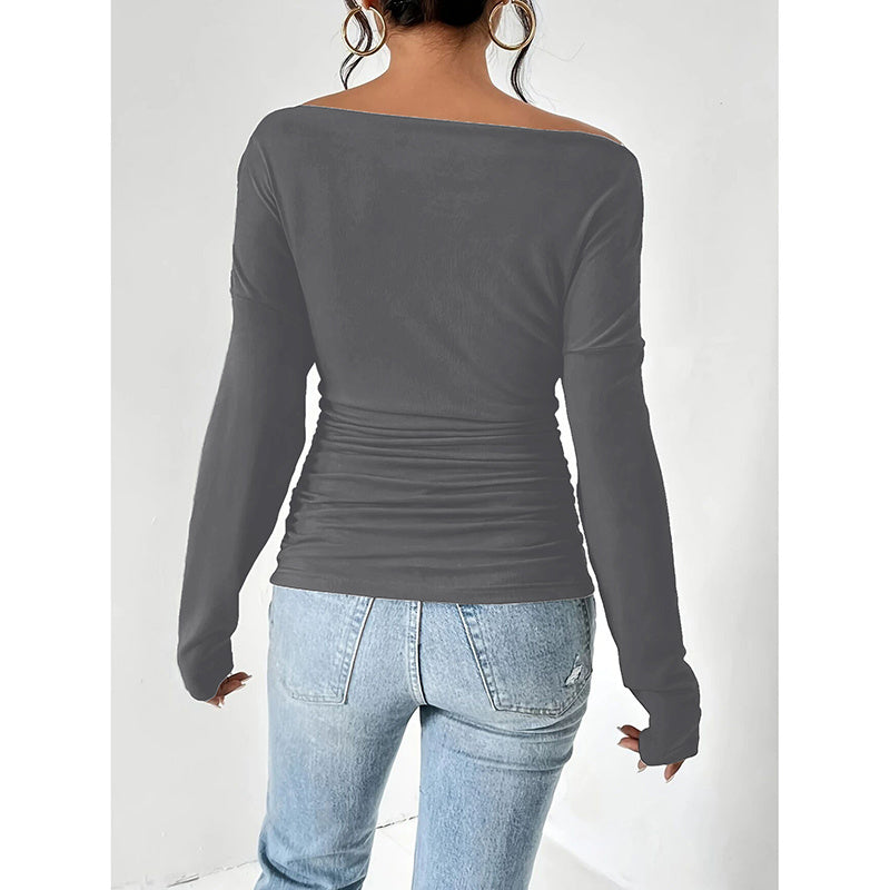 Women's Off Shoulder Long Sleeve