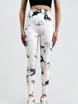 High-Waisted Tie Dye Seamless Active Leggings