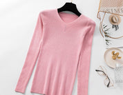 Knit V-neck Sweater