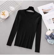 Knit V-neck Sweater
