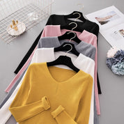 Knit V-neck Sweater