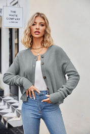 Single Button Commuter Knitted Cardigan
