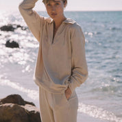 “Cozy never looked this cool. 🔥”  Two-piece Sweater Suit
