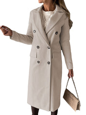 Double Breasted Lapel Coat