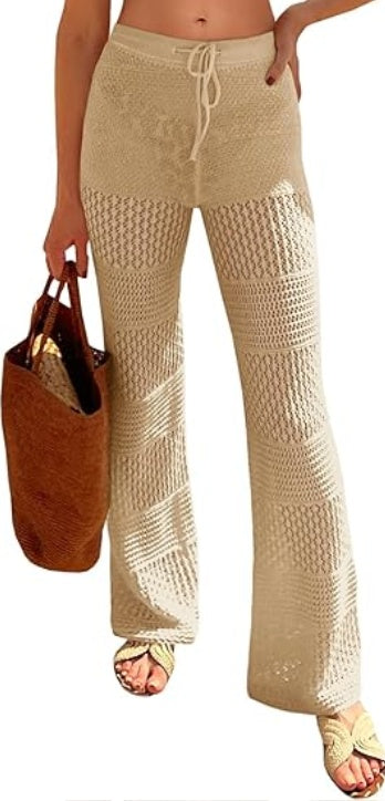 Boho Knit High Waist Swim Suit Cover up