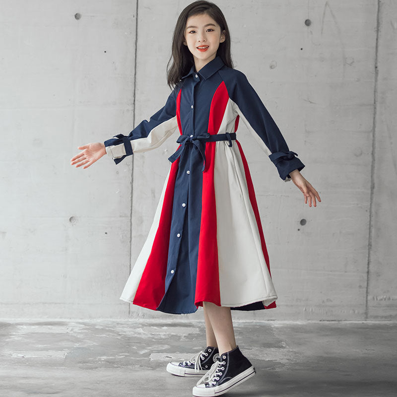 Multi-color Button Up Dress