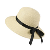 Straw Sun Hat with Bow