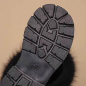 Girls Glitter Chelsea Boots - Waterproof Fur Lined Winter Boots