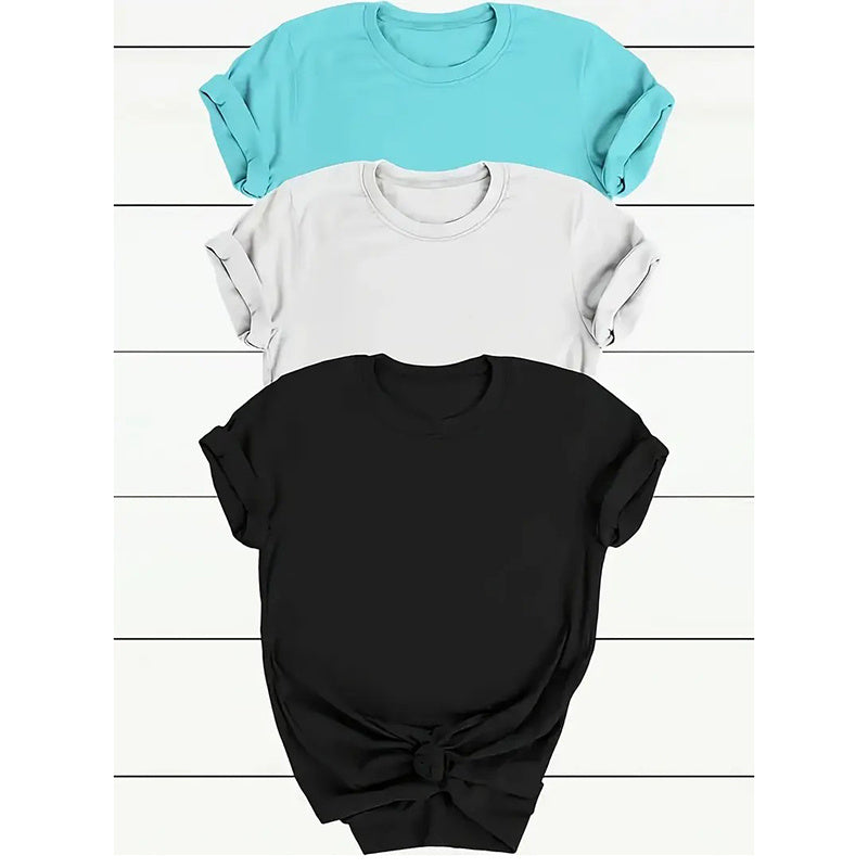 3 Pack Women's Crewneck Tshirt