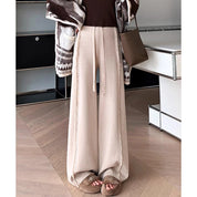 Drape Fringed Burr Knitted Trousers