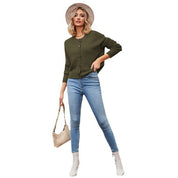 Single Button Commuter Knitted Cardigan