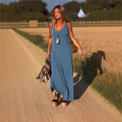Maxi V-neck Strap Dress