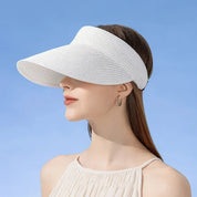Empty Top Hat Big Brim Straw Hat