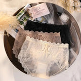 Women Lace Hollow Transparent Panties