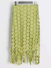 Fringe Midi Skirt