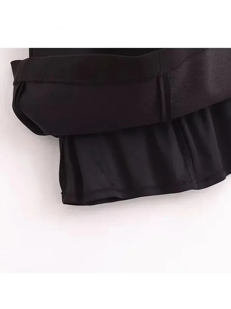 Autumn Chic Sleeveless Dress