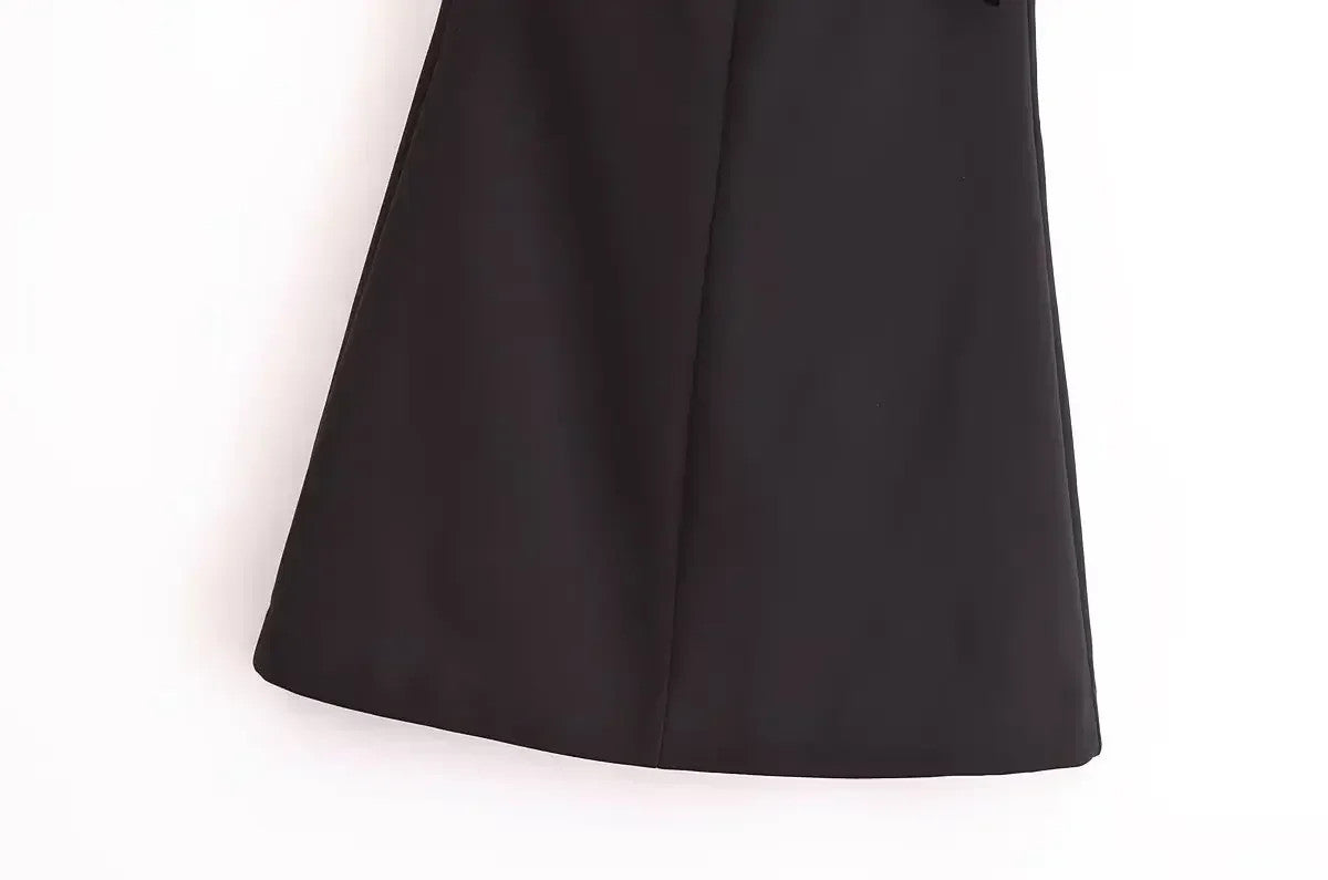 Autumn Chic Sleeveless Dress