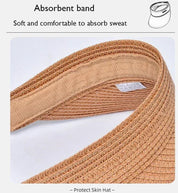 Empty Top Hat Big Brim Straw Hat